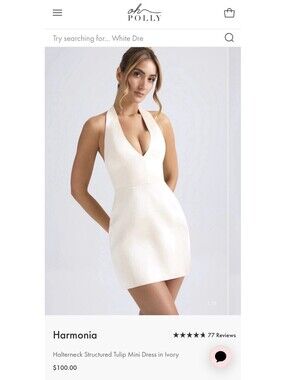 Oh Polly Harmonica Dress Size 8 Halter Cute New With Tags